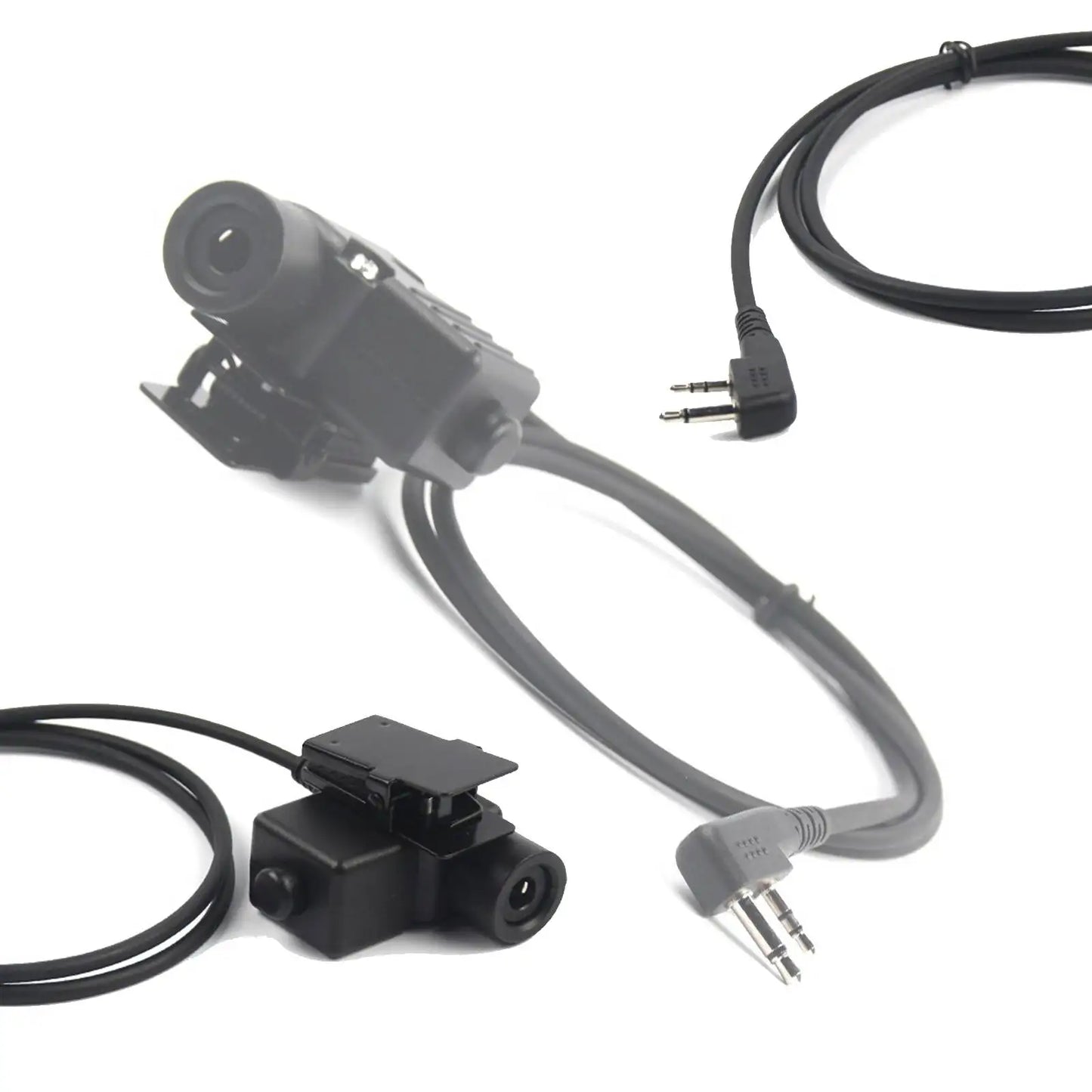 Headset Adapter Push to talk for ICOM IC-V8 V80 V82 Two Way Radio Standard 7.1mm Plug High Strength U94 PTT