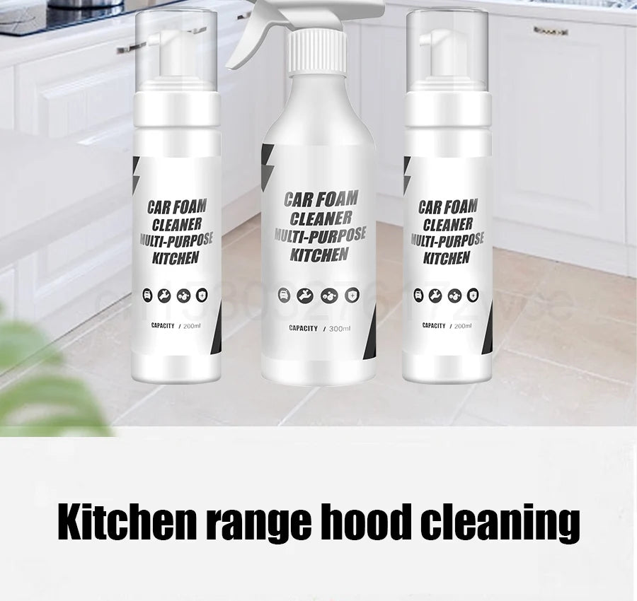 Multi-Purpose Foam Cleaner, Rust Remover, Cleaning Car, House Seat, Car Interior Accessories, Home Kitchen Cleaning Foam Spray