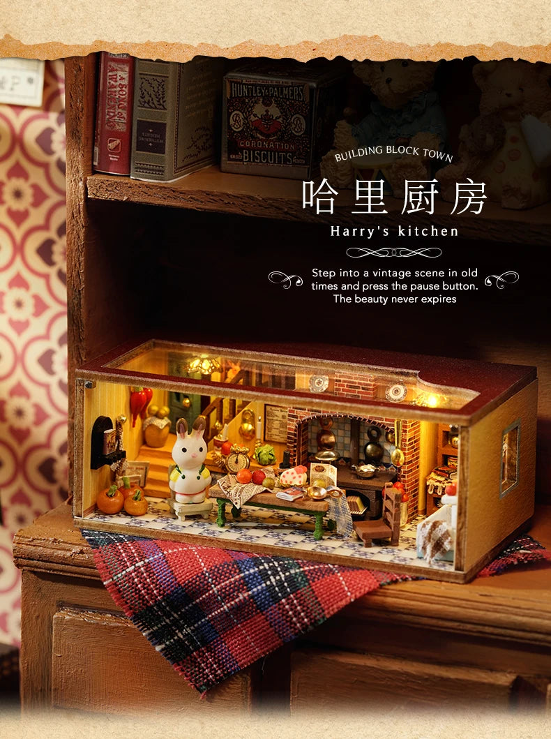 New Diy Mini Home Dollhouse With Furniture Light Miniaturas Doll House Casa Miniature items For Toys Birthday Gifts