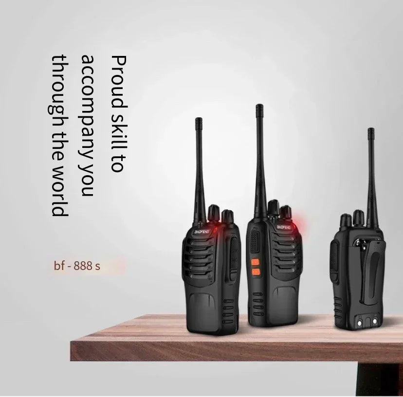 5-10km Talkie Long Range Two-way Radio ultra-long standby time Waterproof Walkie BF-888S UHF 400-470MHz 16CH VOX with Cha