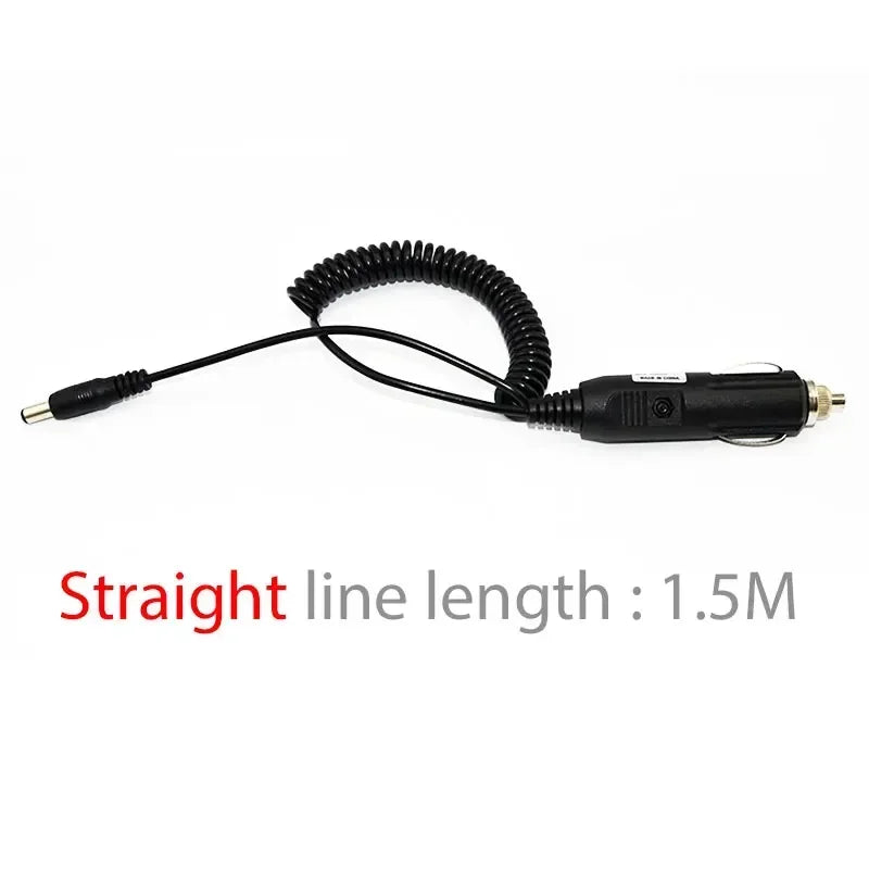 Baofeng DC 12V Car Charger Charging Cable Spring Cord Line for UV-5R 5RA 5RE PLUS UV5A+ Two Way Radios Walkie Talkie Accessories