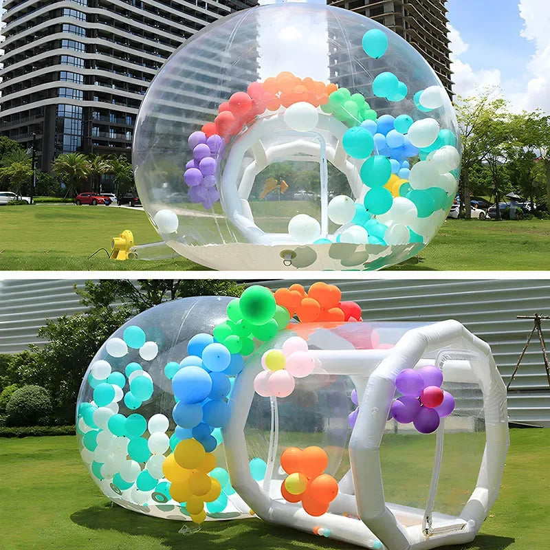 2.5M/3M/3.5M Inflatable Castle Bubble House With Blower Clear Dome Tent Wedding Party Event Photography backdrop Kids toy gift