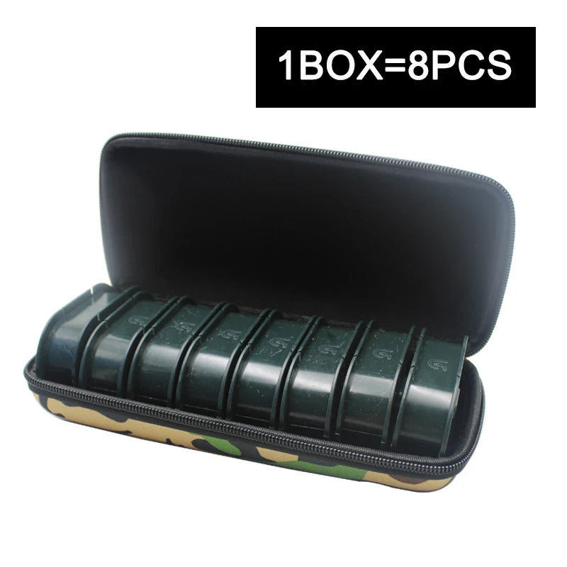 1Box Carp Fishing Tools Leader Storage Case Box Carp Lead Fishing Weights Ready Leadcore  For Ronnie Rig Storage Box Tackle