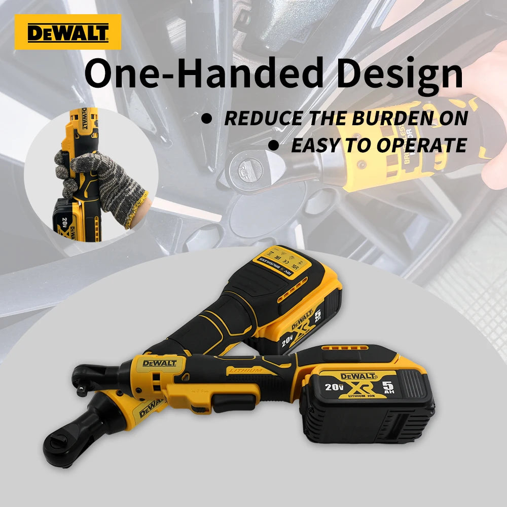 DEWALT DCF512 Brushless Cordless 1/2  3/8  Ratchet Wrench Compact Engineered Variable Speed Control   20V Battery Power Tool