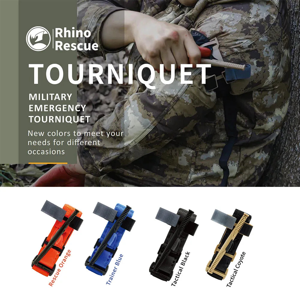 Rhino Rescue Tourniquet Medical Autdoor Emergency Tactical Fast Hemostasis Easy To Operation Trauma For Camping Hiking