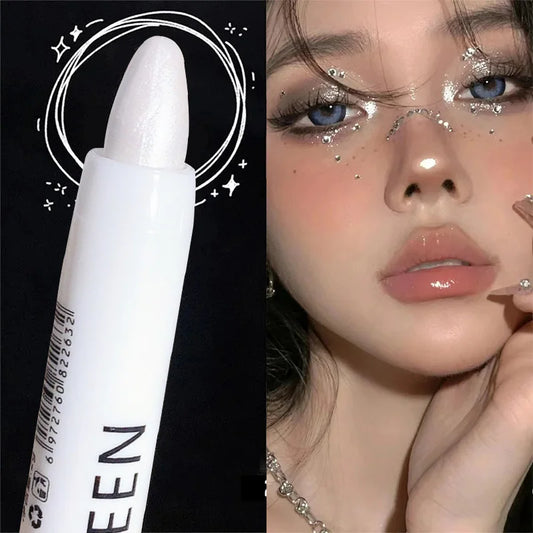 Flash Pearl Eyeshadow Pencil Waterproof Fine Flash Eye Highlighter Lasting Silkworm Eyeliner White Silver Brightening Pen Makeup