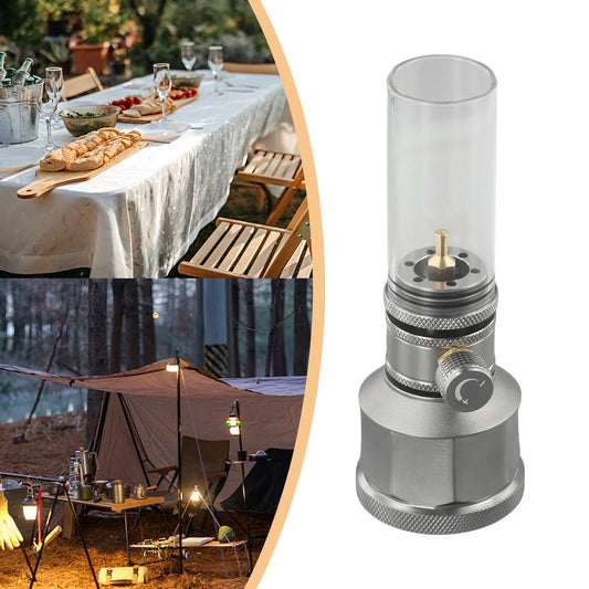 Candlelight Kit Portable Lamp Outdoor Gas Lantern Candlelight Kit Camping Lamp With Empty Tank Extension Rod