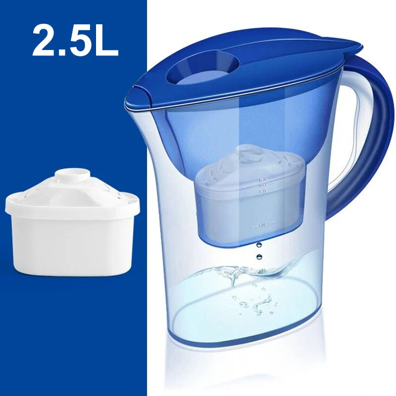 Yunchi 2.5L Capacity Water Filter Mineral Alkaline Water Pitcher Filtration System For Brita Maxtra Water Filter Cartridge