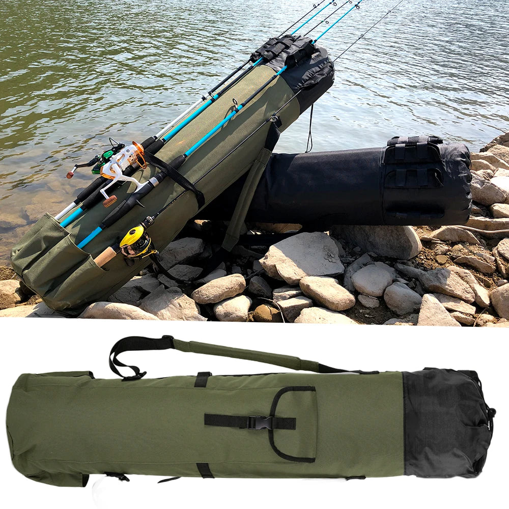 Adjustable Strap Fishing Multifunction Case Fishing Bag Fishing Rod Outdoor Fishing Rod Storage Bags Travel Carry Case Pesca