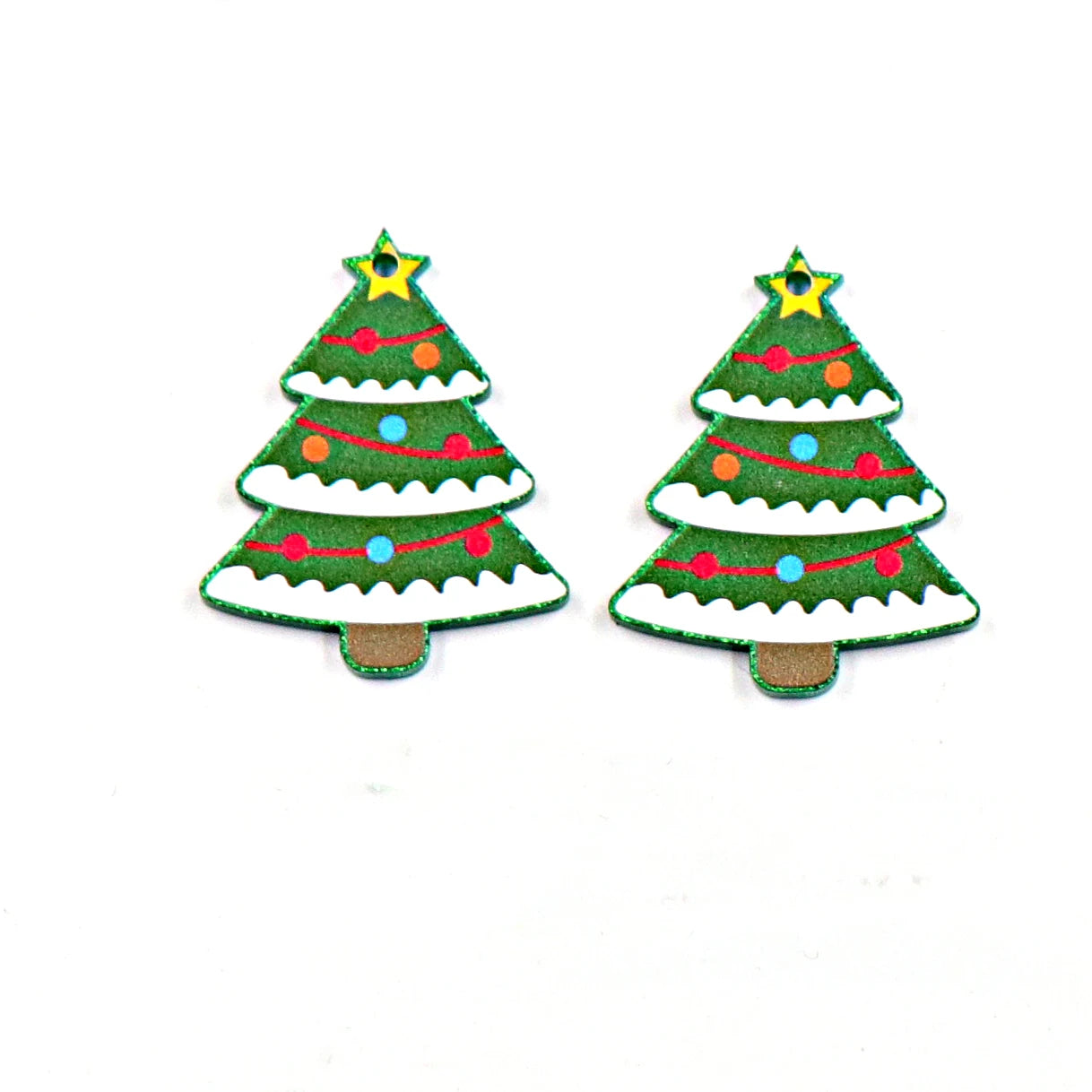 Set of 10 18mm New product CN Christmas Tree Cakes cute Acrylic Findings