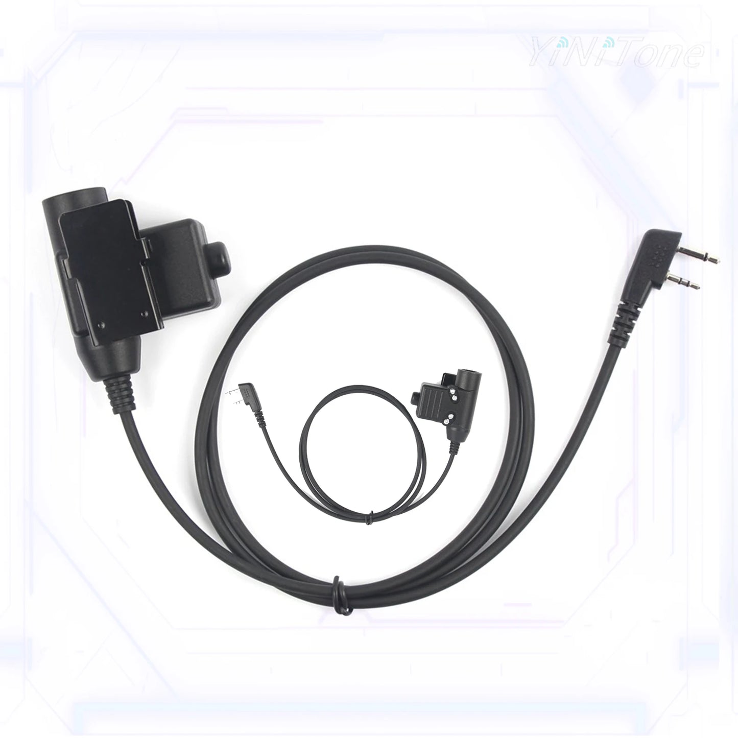 Headset Adapter Push to talk for ICOM IC-V8 V80 V82 Two Way Radio Standard 7.1mm Plug High Strength U94 PTT