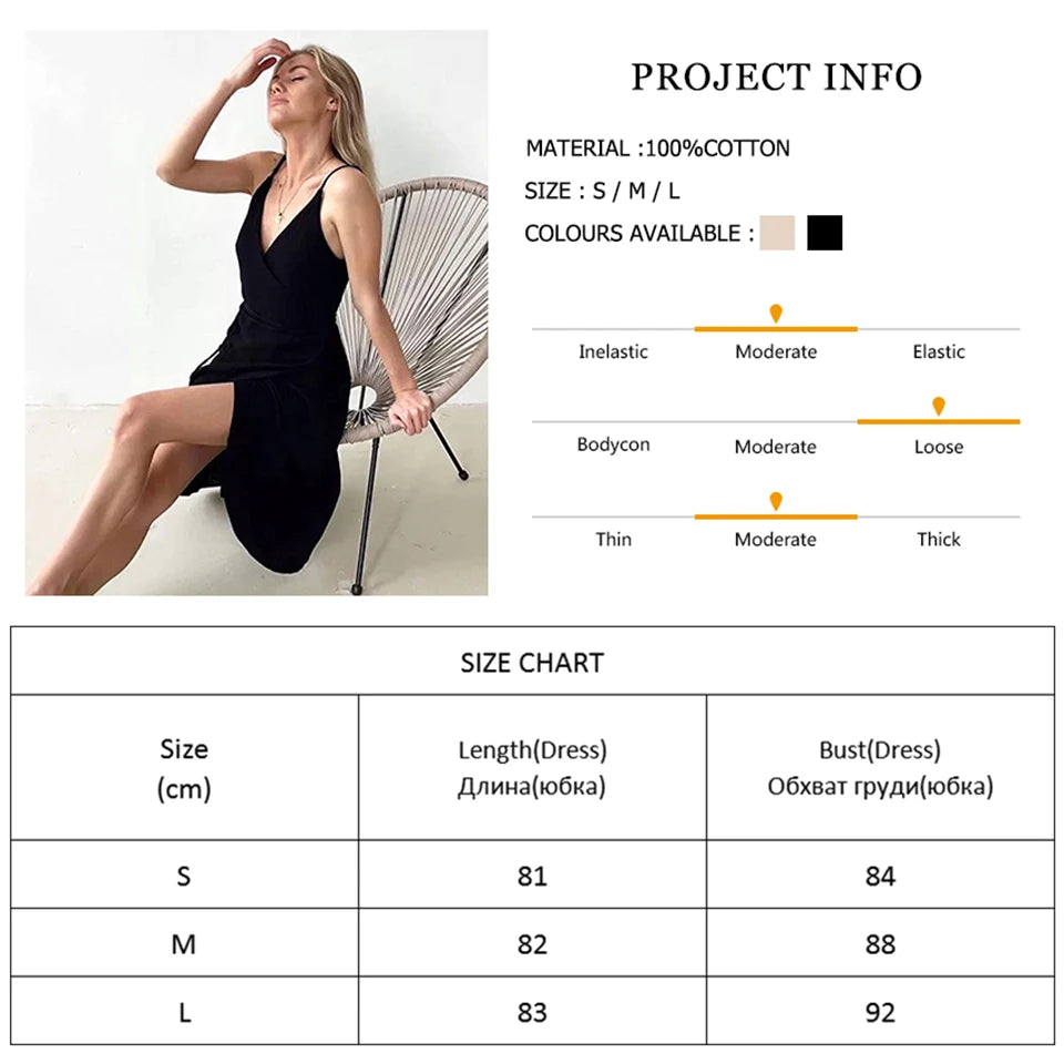 100% Cotton Summer Dress Women 2024 Sexy V-Neck Bandage Lace Up Party Club Mini Dress Boho Sundress White Dress Robe