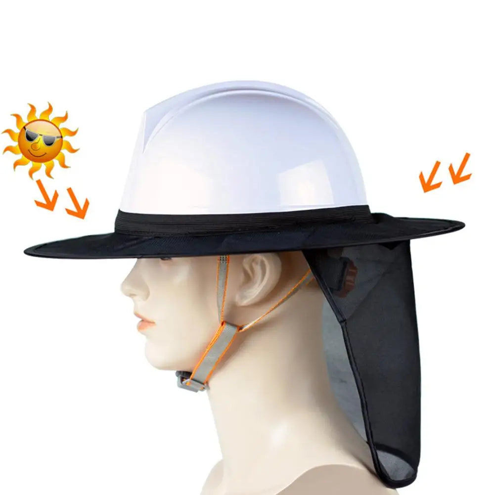 Construction Safety Hard Hat Neck Helmet Hat Cover Sun Shade Stripe Kit Sun Protection Accessories For Garden Worker