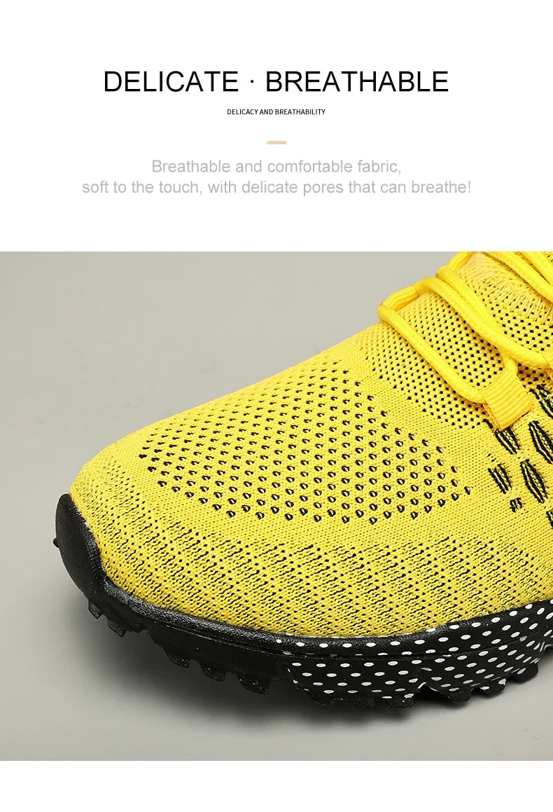 YRZL Mens Running Shoes 2024 Mens Sneakers Shoes Mesh Breathable Outdoor Tennis Walking Training Shoes for Men Plus Size 40-47