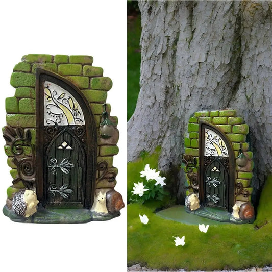 Desk Ornament Fairys Door Fairys Garden Accessories Fairy House Accessories Vintage Wood Miniature Multicolor Vintage