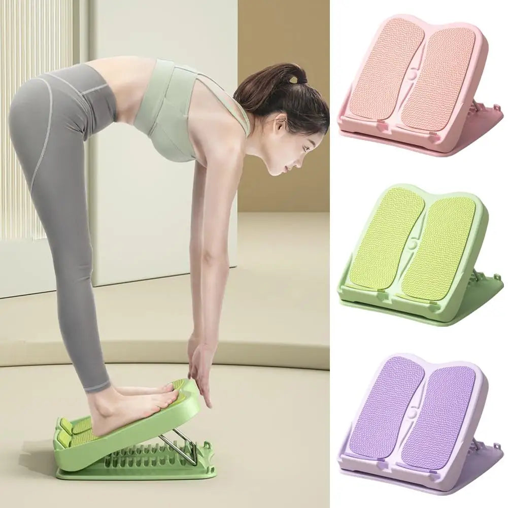 Calf Stretch Board Professional Adjustable Ankle Mobility Slantboard Fitness Board Equipment Anti-slip Foldable Stretcher C R1s9