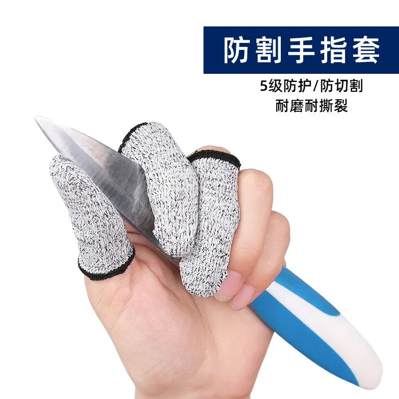 Anti-Cut Finger Cover Finger Protector Sleeve Level 5 High-strength Safety Anti Cut Fingertip Gloves Kitchen Tools