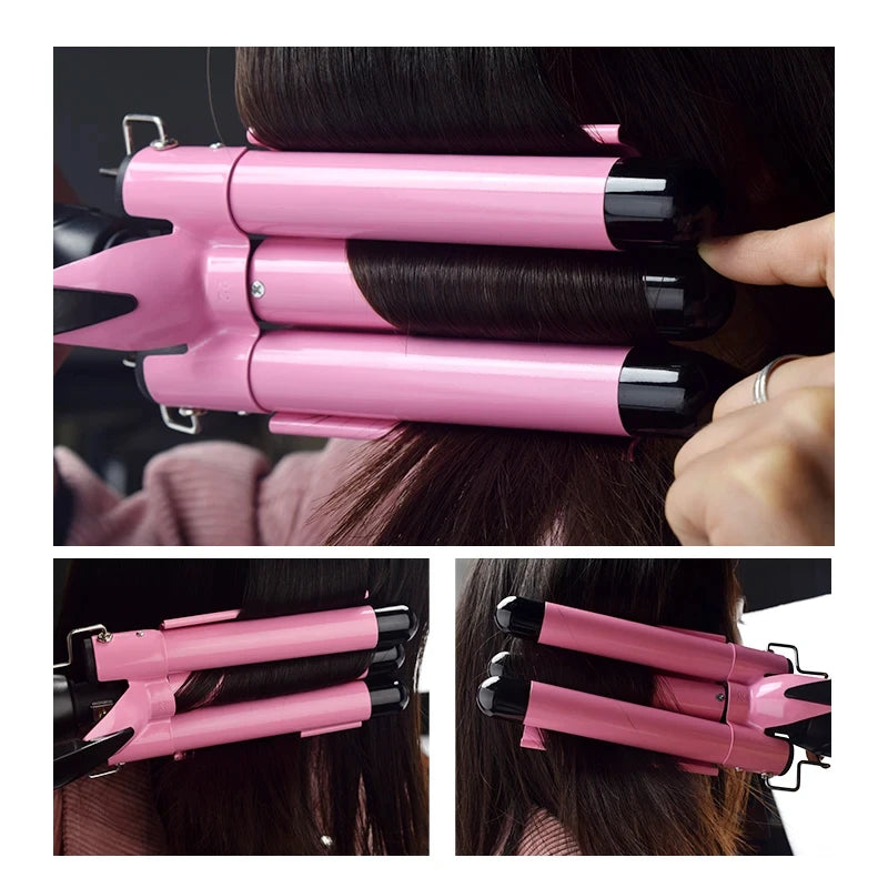 Xiaomi Professional Hair Curler Irons Ceramic Triple Barrel Hair Curler Irons Hair Wave Styling Tools Hair Styler Wand Equipment