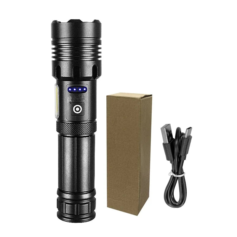 Super XHP130 Powerful Led Flashlights Work 12H High Power Torch Light Rechargeable Tactical Flashlight 18650 Usb Camping Lamp