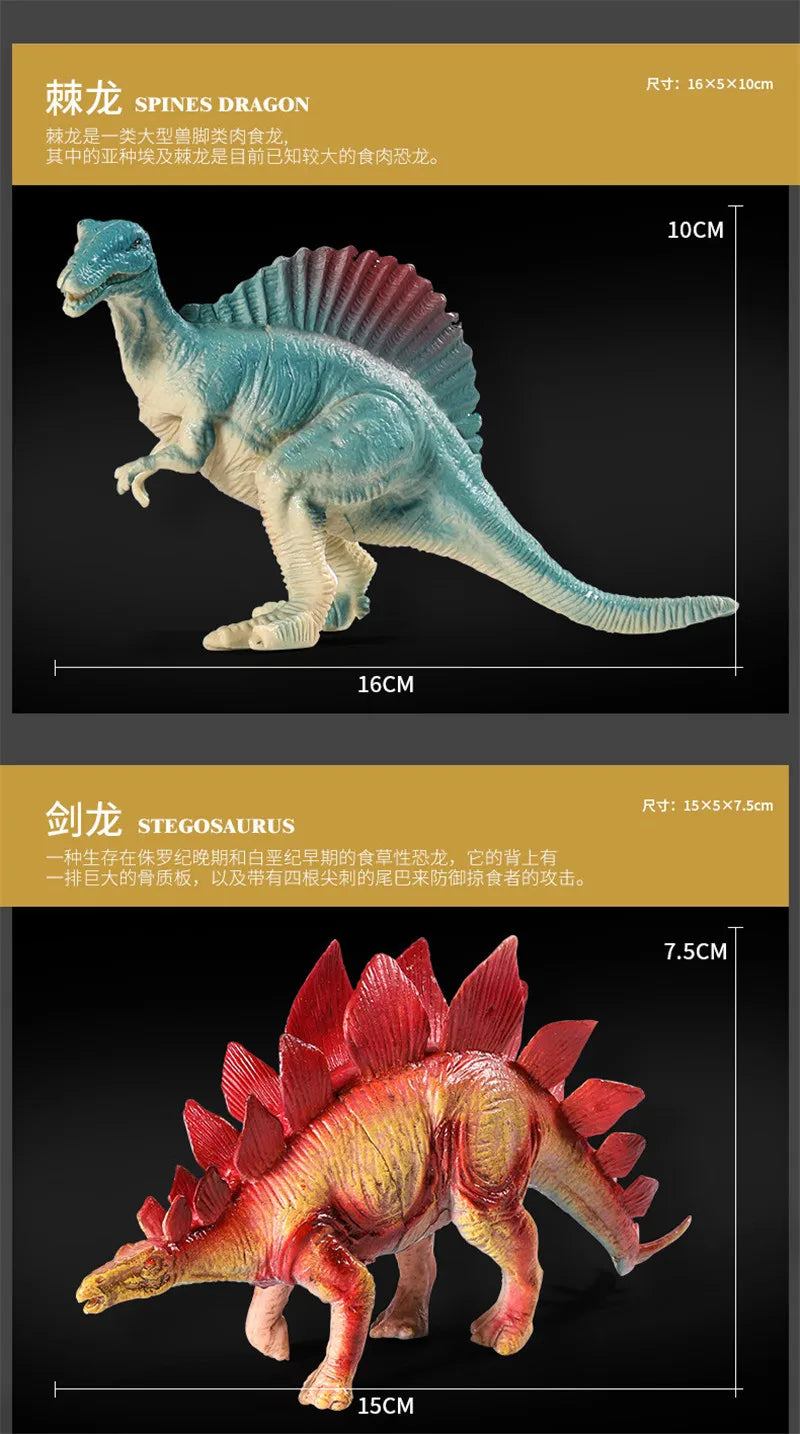 Simulation Jurassic Dinosaur Action Figures Dino Park Carnotaurus Ankylosaurus Tyrannosaurus Rex Model Decoration Toys Kids Gift