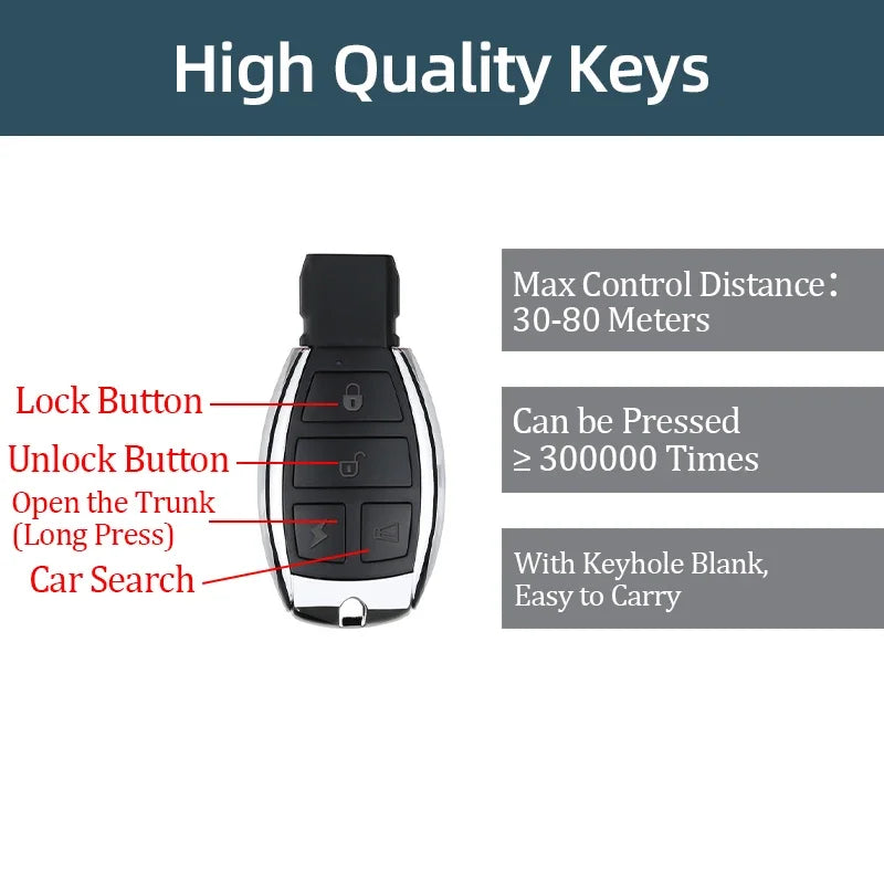 Universal Car Door Lock Trunk Release Keyless Entry System Central Locking Kit Remote Control Car Accessories With Bluetooth