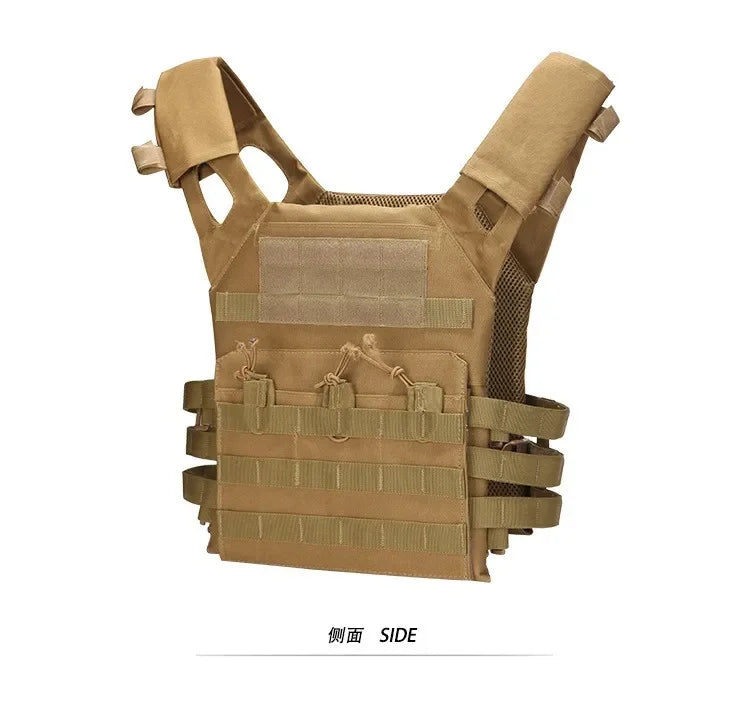 Nylon Tactical Vest Body Armor Hunting Carrier Airsoft Accessories Combat MOLLE Camo Vests