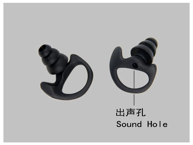 XIERDE Replacement Soft Silicone Earmould Earbud Earplug for Walkie Talkie Portable Two Way Radio Earpiece Heaset