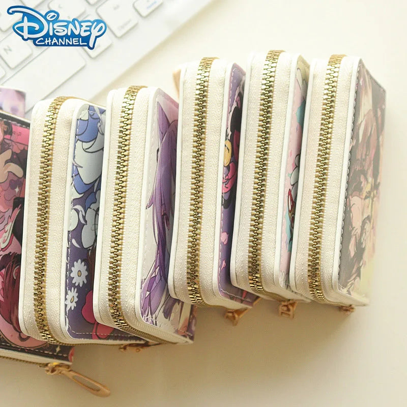 Disney Stitch Wallet Anime Movie Lilo & Stitch Short Zipper Wallet ID Card Bank Card Holder Kids Bag Coin Purse Birthday Gifts