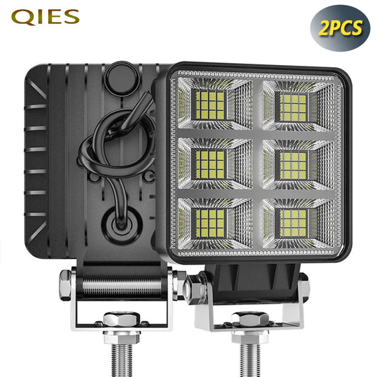 4 inch 144W Work Light Off-road Driving Floodlight Vehicle Excavator Truck Cab Ceiling Light LED Driver Light Diffuser Arm Lamp