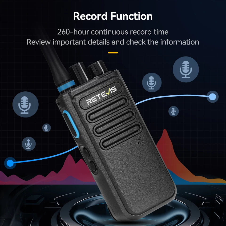 Retevis P1 DMR Digital Walkie Talkie Long Range Communication Radio Professional Walkie-Talkie UHF DMR Two-way Radio Transceiver