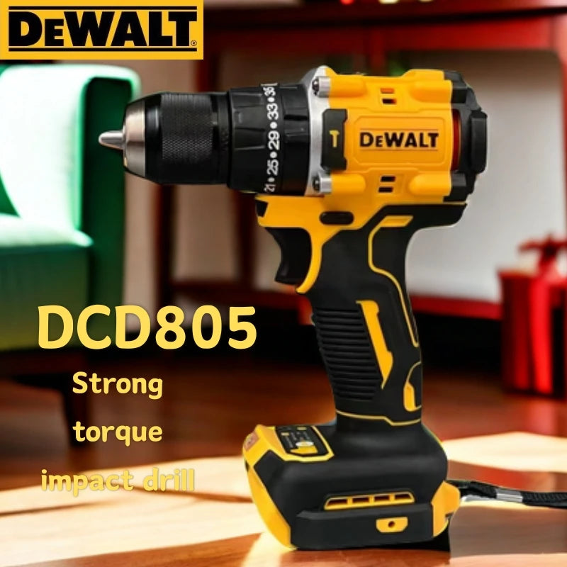 DeWalt DCD805 Power Tool Electric Drill 20V Brushless Cordless Screwdriver Impact WrenchCompact Drill Drill/Driver Power Tools