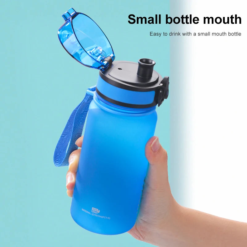 350ML Sport Water Bottle With Time Marker Girl Kids Portable Leakproof Eco-friendly No Smell Tritan Plastic Drinkware BPA Free