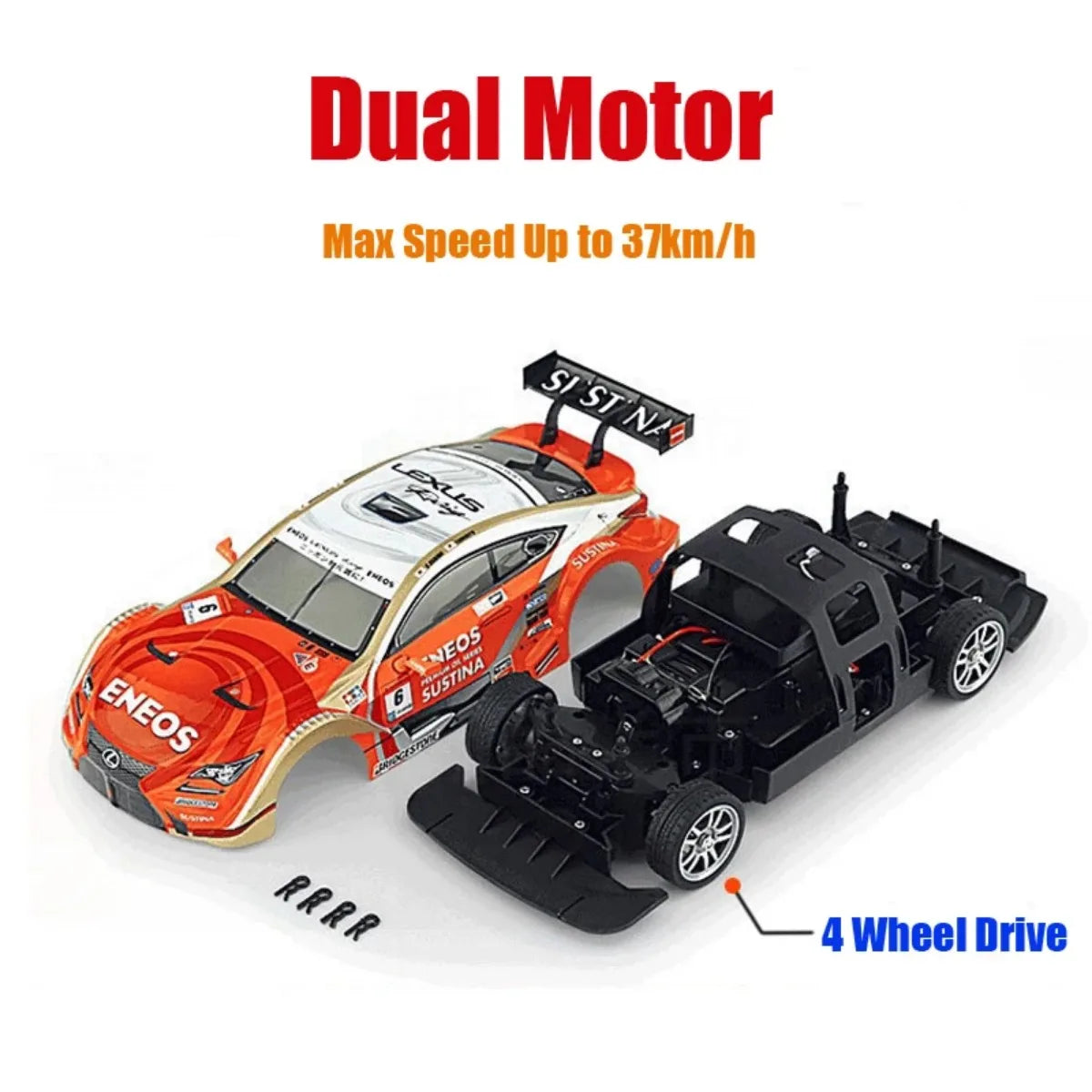 RC Car GTR 2.4G Drift Racing Car 4WD Off-Road Radio Remote Control Vehicle Electronic Hobby Toys For Kids