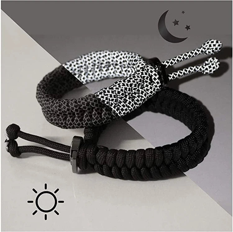 Outdoor Adjustable Bracelet Camping Survival 7 Core Paracord Bracelet Men Sports Parachute Cord Bracelet Men