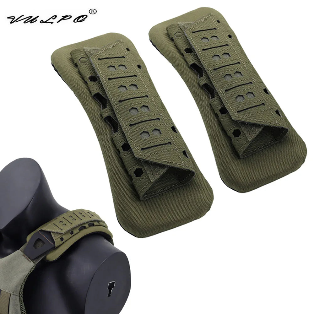 VULPO Tactical Vest Shoulder Strap Pad Backpack Breathable Mesh Cushion Pad Laser Cutting For Hunting Vest Outdoor Backpacks