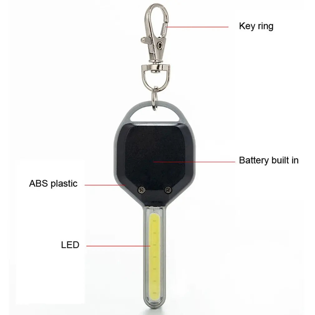 Mini COB LED Keychain Flashlight Emergency Light Mini Flashlight Torch Pocket Keychain Lights for Camping Hiking Emergency