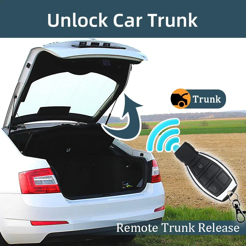 Universal Car Door Lock Trunk Release Keyless Entry System Central Locking Kit Remote Control Car Accessories With Bluetooth