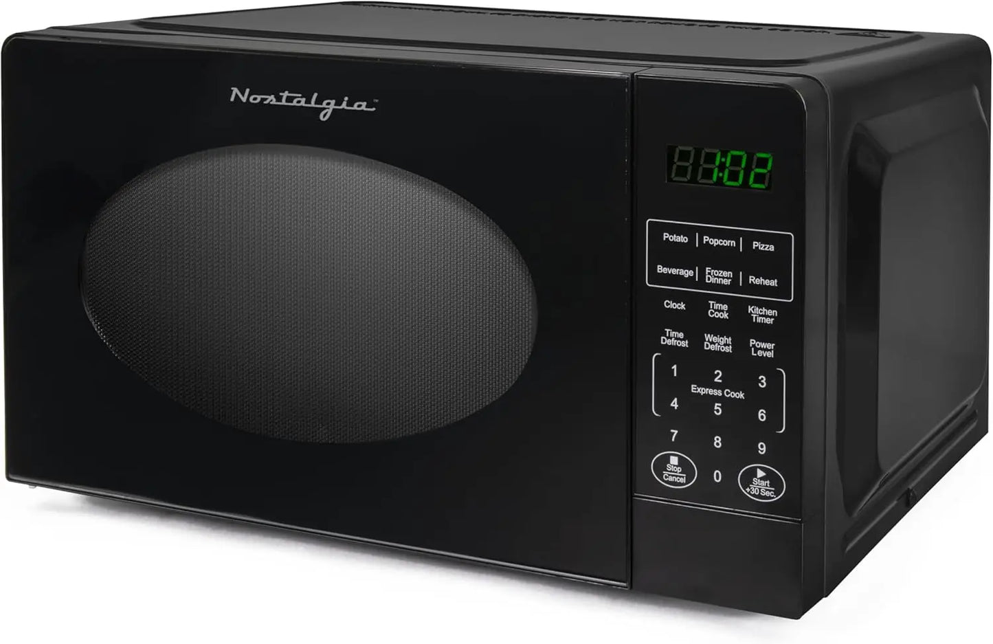 Modern Retro Countertop Microwave Oven, 700 Watt 0.7 cu ft,12 Pre-Programmed Cooking Settings, Kitchen Appliances