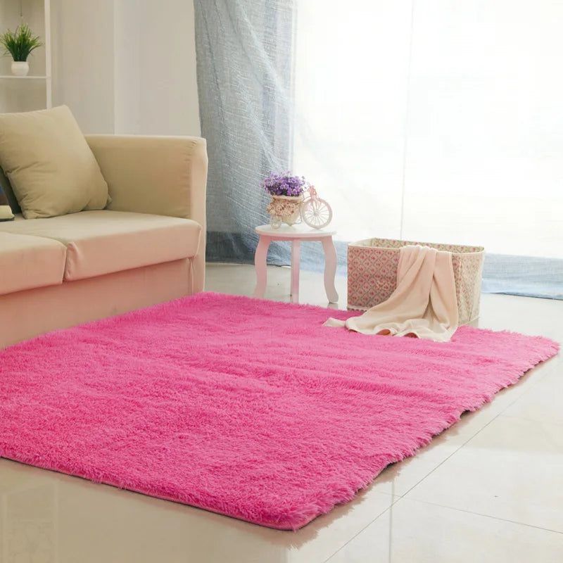 Soft Area Rugs For Bedroom Fluffy, Non-slip Tie-Dyed Fuzzy Shag Plush Soft Shaggy Bedside Rug, Tie-Dyed Living Room Carpet