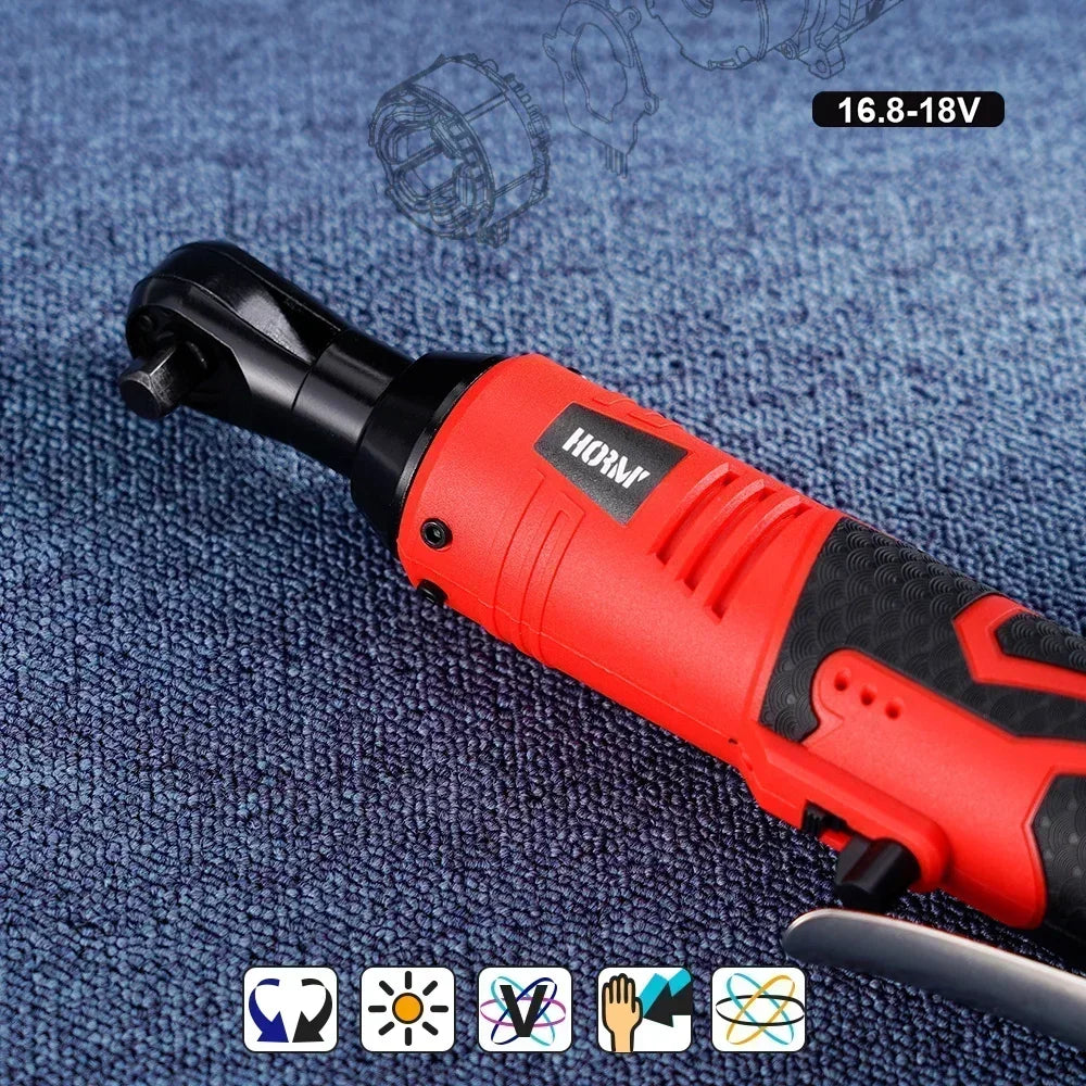 12V/18V Electric Impact Wrench Cordless Rechargeable Screwdriver 3/8 Inch Right Angle Ratchet Wrenches Driver Drill Power Tool