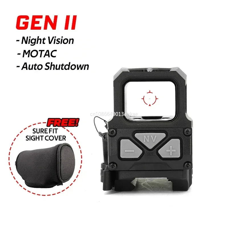 Tactical Holographic Gen II Red Dot Sight V3XM VMX-3T 3X Magnifier for Milsim Airsoft Dynamic Close Quarters Combat Full Marking