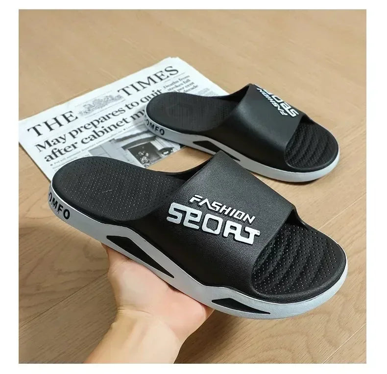 Men's Bathroom Non-slip Summer Fashion Flip-flops Women Couple Shoes Indoor Home Sandals Men's Slippers for Summer Outdoor Wear