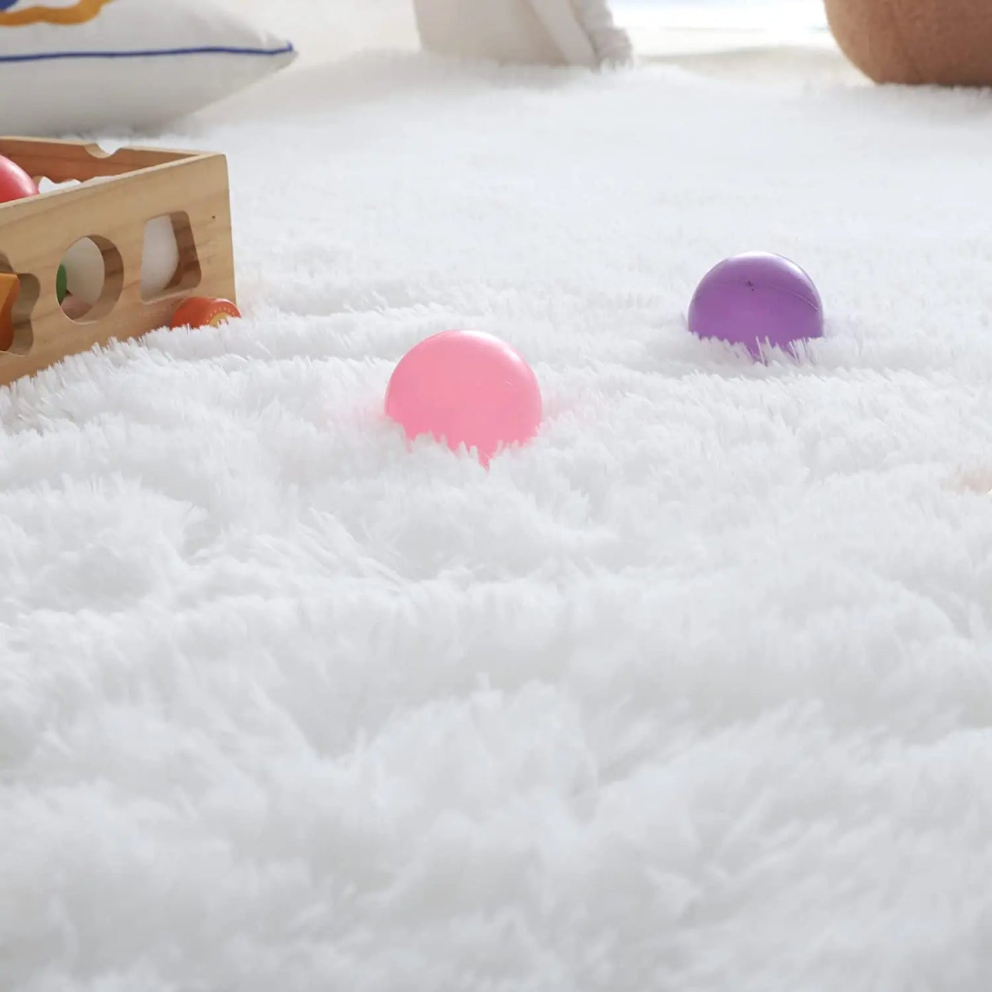 Soft Area Rugs For Bedroom Fluffy, Non-slip Tie-Dyed Fuzzy Shag Plush Soft Shaggy Bedside Rug, Tie-Dyed Living Room Carpet