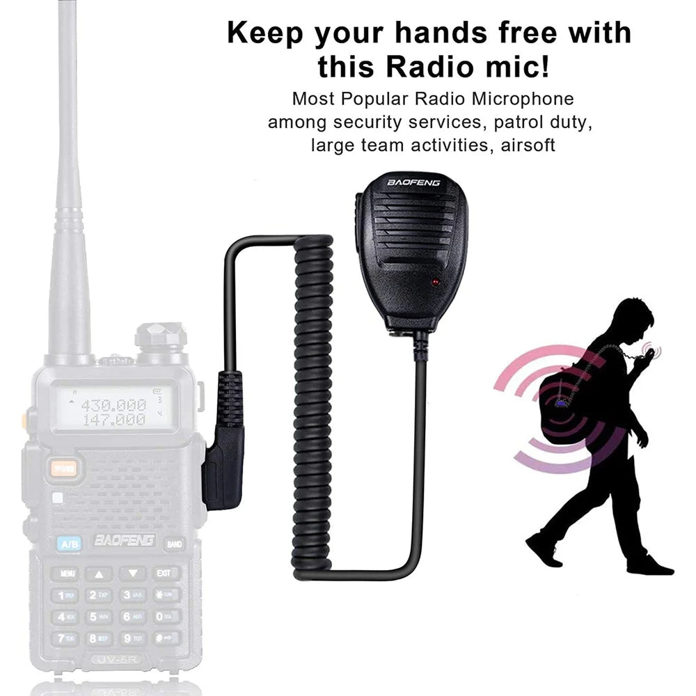 BaoFeng UV-5R Walkie Talkie 5W/8W Two Way Radio Commutator VHF/UHF 136-174MHz & 400-520MHz Station Receiver Ham Wireless Set