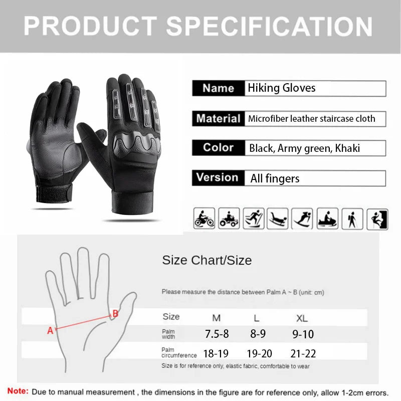 Tactical Gloves Shooting Gloves Touch Screen Design Fitness Protection Sports Motorcycle Hunting Full Finger Walking Cycling