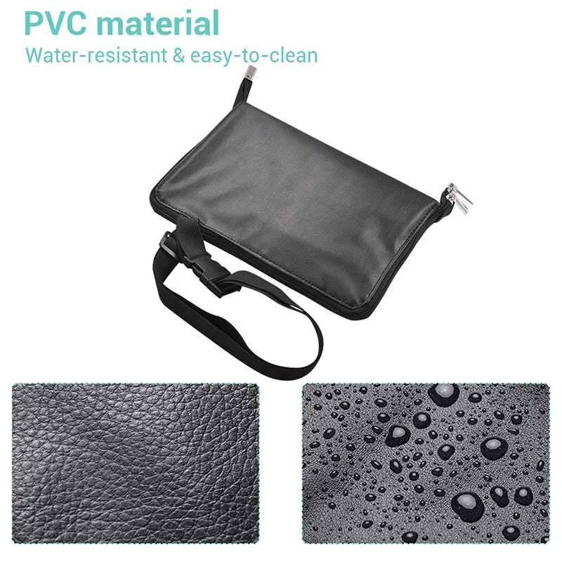 3 Style Multi-function Large Capacity PU Leather Cosmetic Bag Makeup Brush Bag With Zipper Belt For Professional Makeup Artist