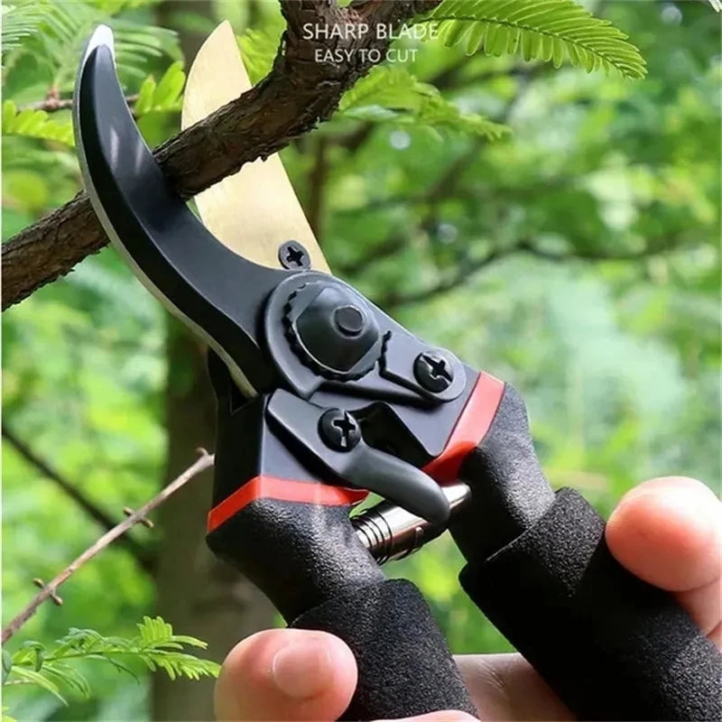 1Pcs Anti-Slip Pruning Shears Labor-saving Cutting Tools Rough Pruning Shears Garden Scissor Maintenance Tool Flower Trimming