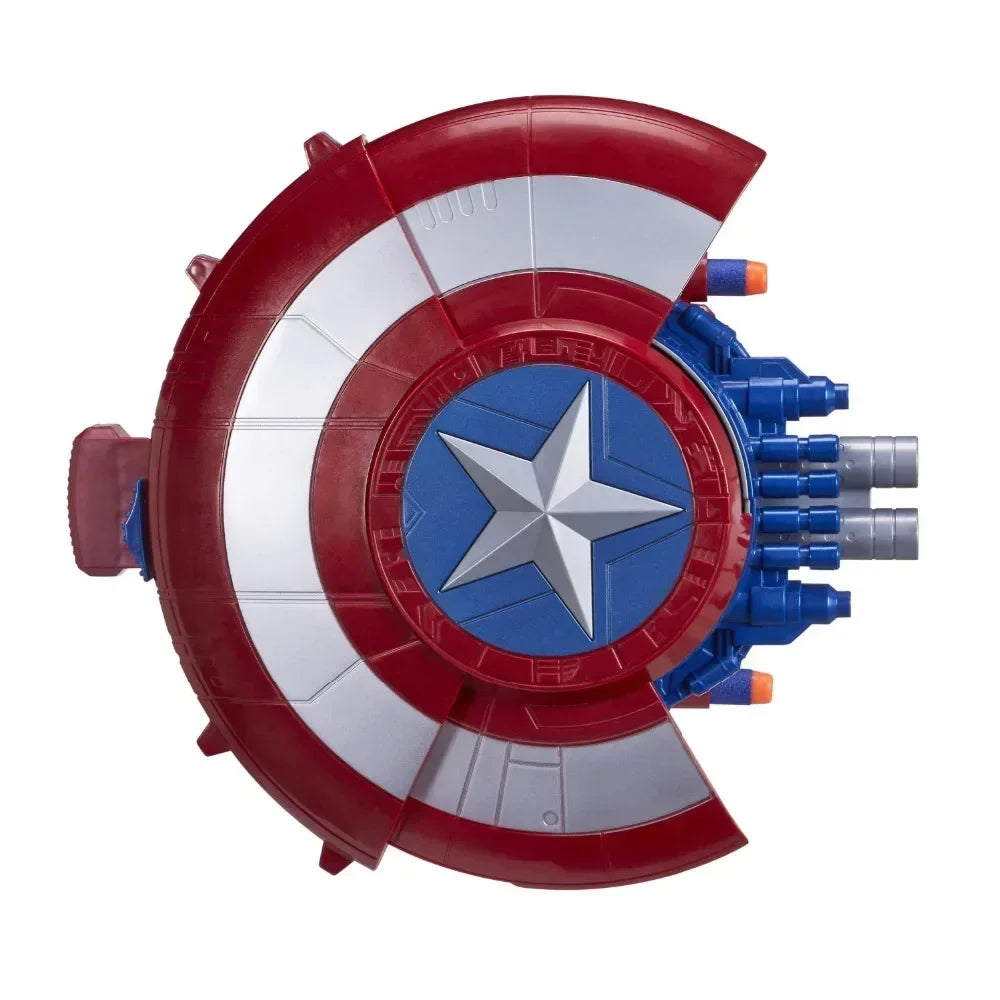 Cosplay Captain America Shield soft nerf bullet launcher deformation hidden gun Costume Fancy Dress party Anime stage show props