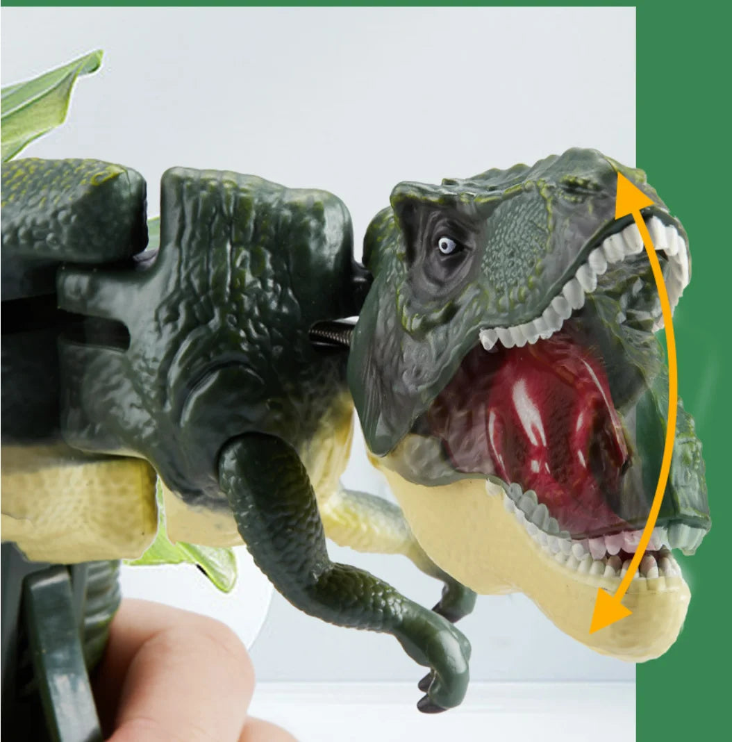 HOT!!! Children's toy dinosaur twisting and swinging spring mechanical interaction toy Tyrannosaurus Rex fidget toys For kids