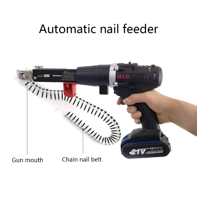 Electric Drywall Screw Gun Wodworking Tool Cordless Power Drill Adjustable Screw Length and Depth Easy to Use Carpentry